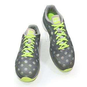 Nike Women's Dual Fusion Run Running Shoes Gray Polka Dot Sneakers Size 8.5